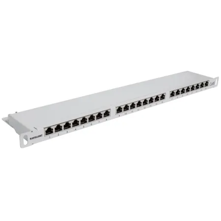Patch Panel Rack 19 0.5u, 24 Porty Rj45 Cat6 Ftp, Szary